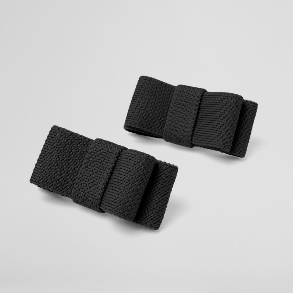 Adyna Removable Bows Deep Ebony - Adorn Your VIVAIA Shoes