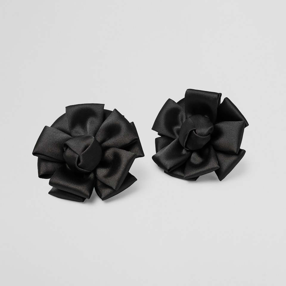Clara Removable Bows Deep Ebony - Adorn Your VIVAIA Shoes