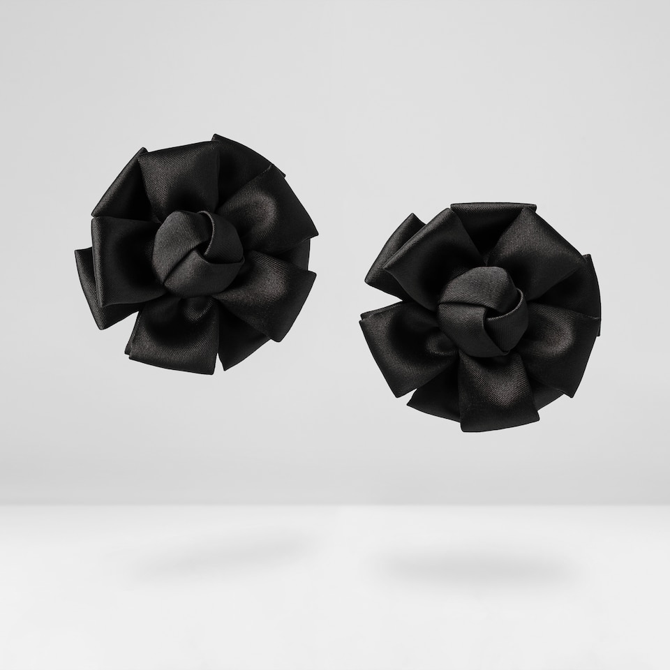 Clara Removable Bows Deep Ebony - Adorn Your VIVAIA Shoes