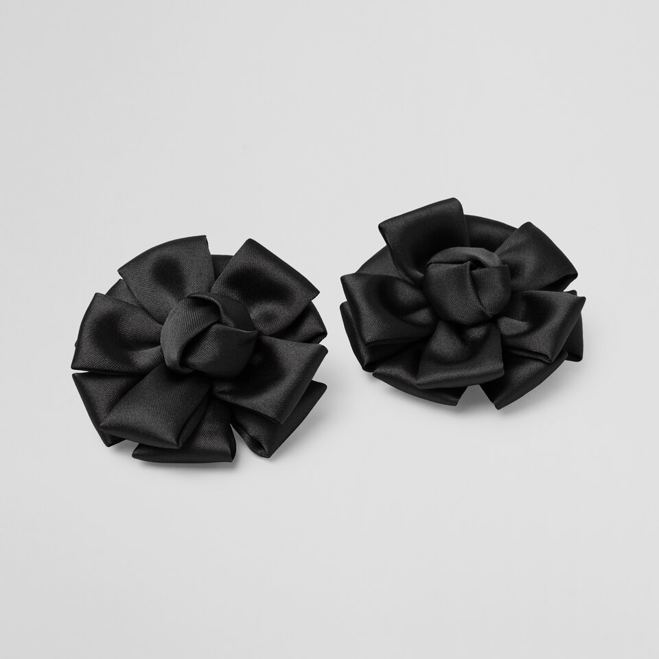 Clara Removable Bows Deep Ebony - Adorn Your VIVAIA Shoes
