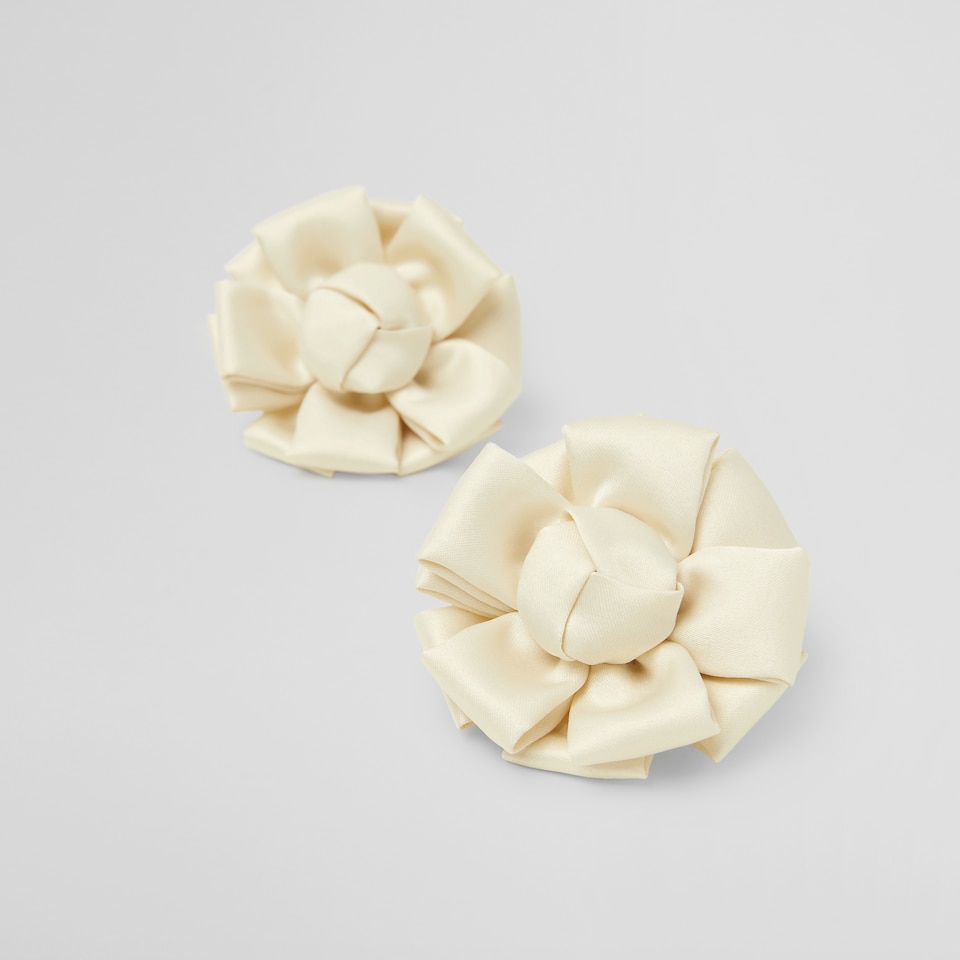 Clara Removable Bows Cream Ivory - Adorn Your VIVAIA Shoes