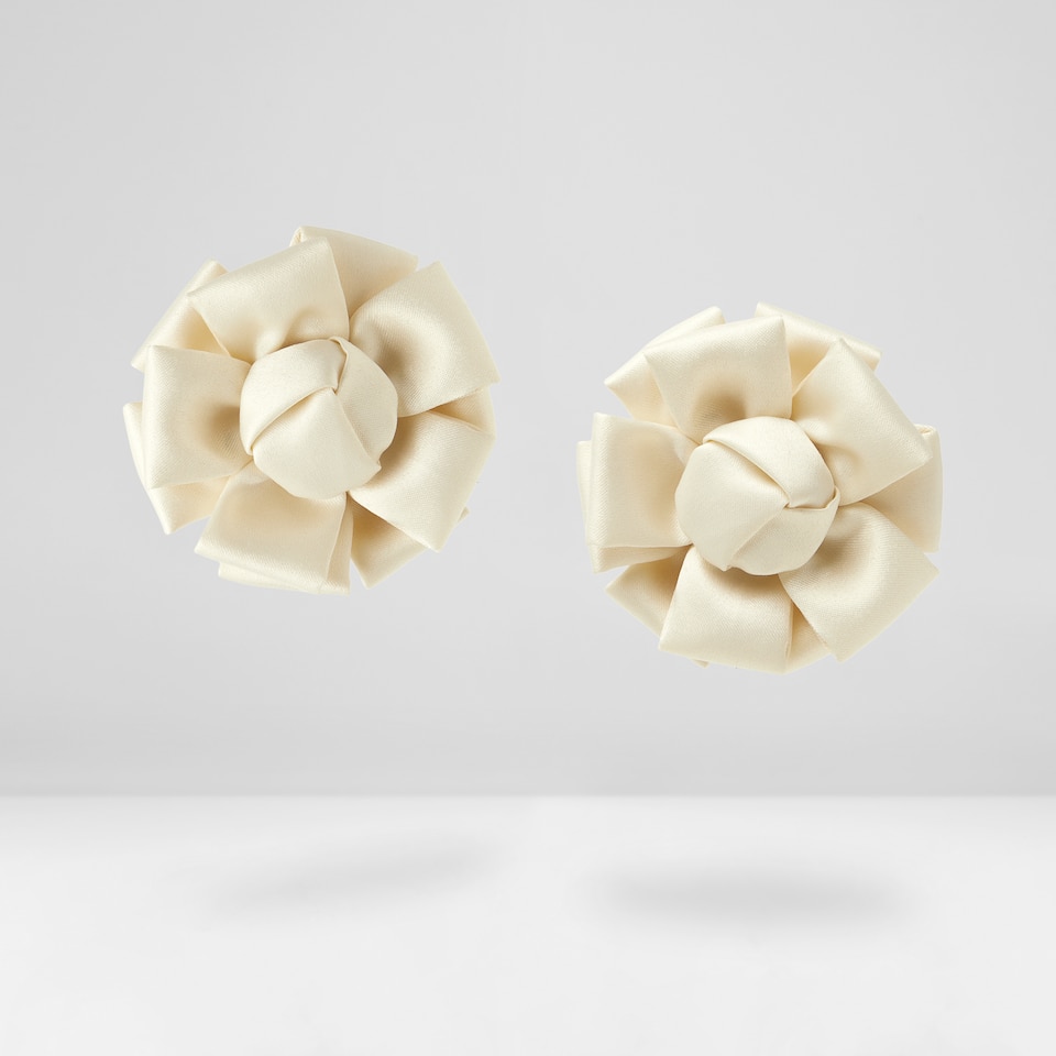Clara Removable Bows Cream Ivory - Adorn Your VIVAIA Shoes