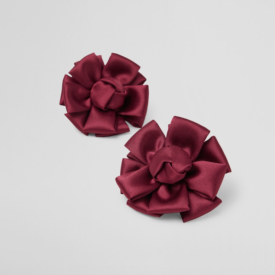 Clara Removable Bows Burgundy - Adorn Your VIVAIA Shoes