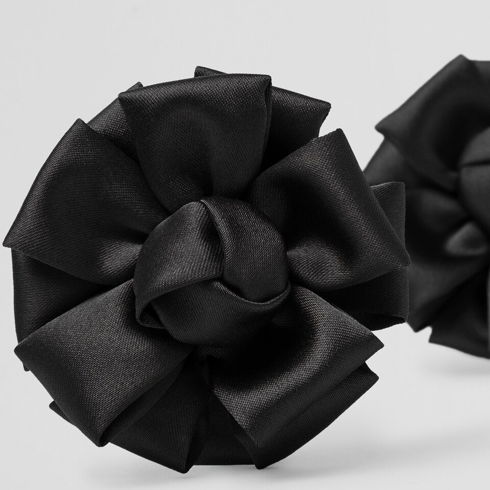 Clara Removable Bows Deep Ebony - Adorn Your VIVAIA Shoes