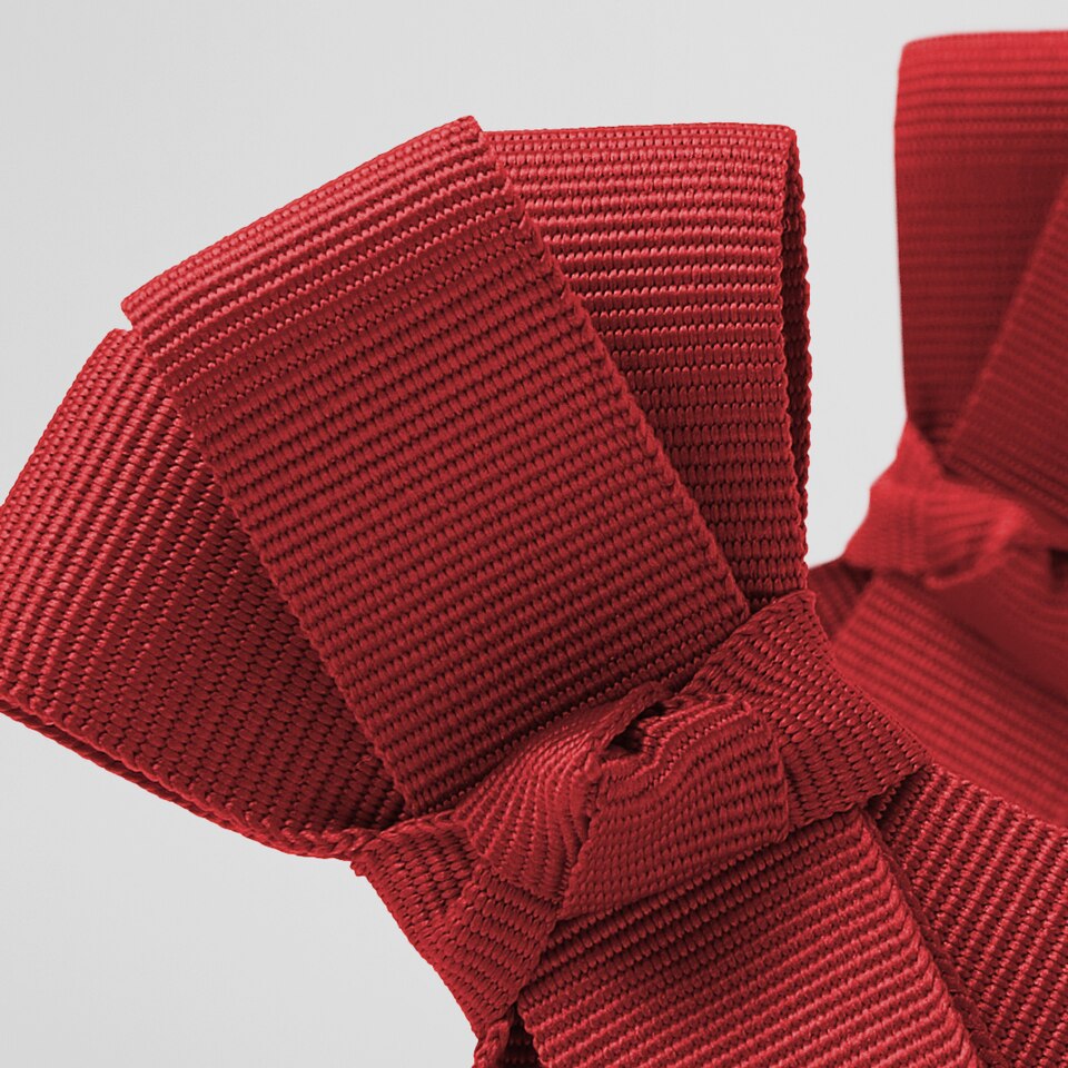 Dora Removable Bows in Ruby Red | Adorn Your VIVAIA Shoes