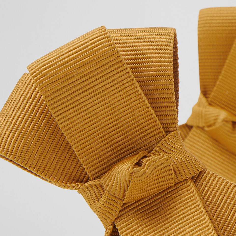 Dora Removable Bows in Ginger Yellow | Adorn Your VIVAIA Shoes