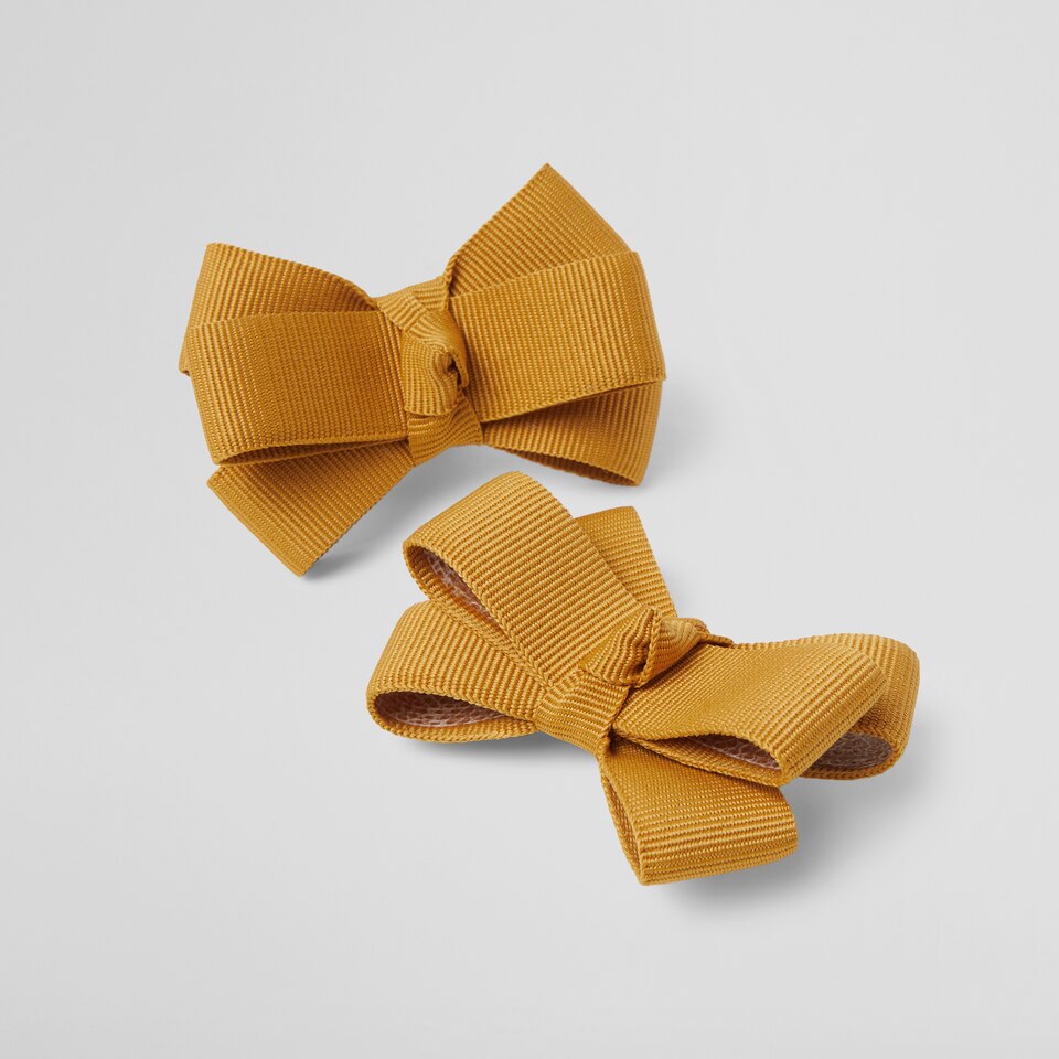 Dora Removable Bows in Ginger Yellow | Adorn Your VIVAIA Shoes