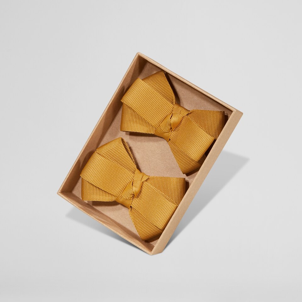 Dora Removable Bows in Ginger Yellow | Adorn Your VIVAIA Shoes