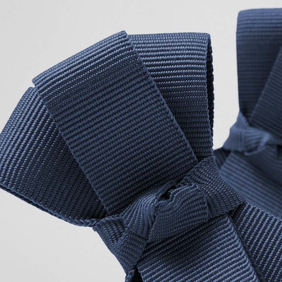 Dora Removable Bows in Denim Blue | Adorn Your VIVAIA Shoes