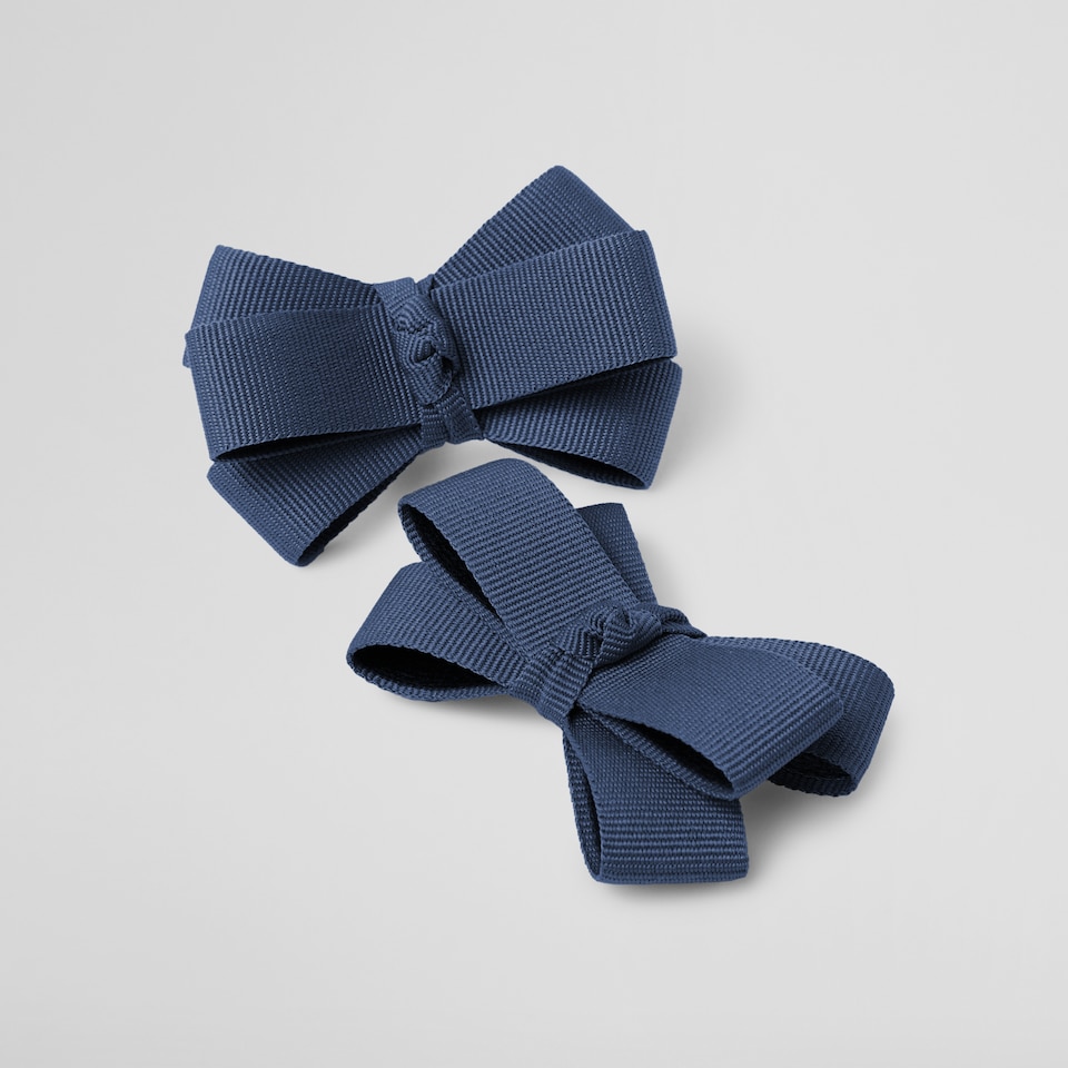 Dora Removable Bows in Denim Blue | Adorn Your VIVAIA Shoes