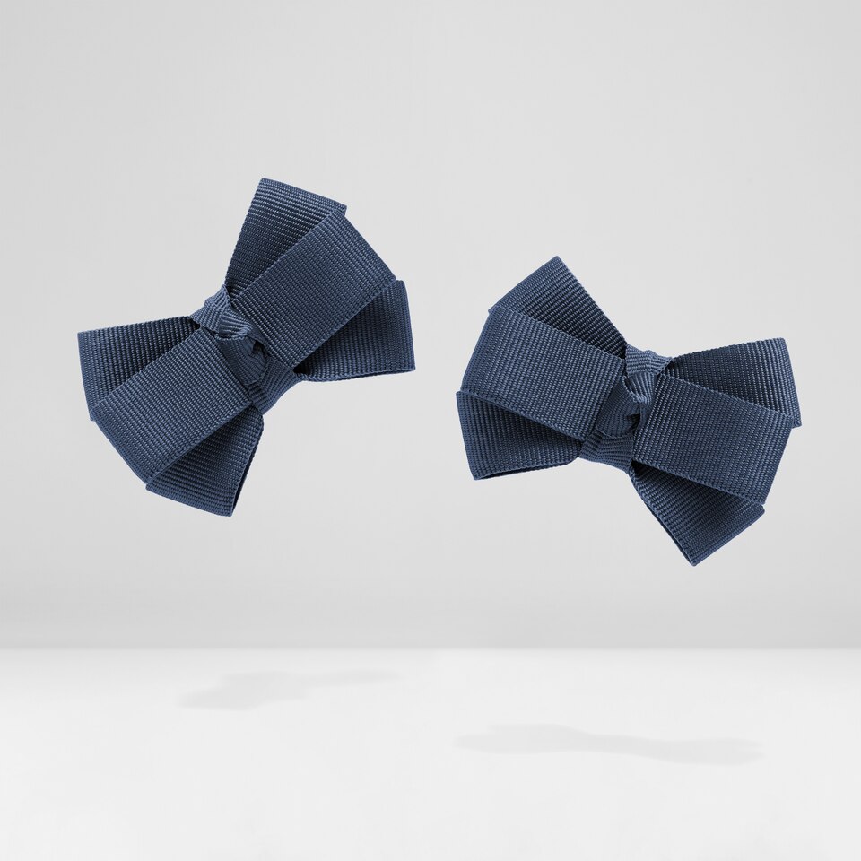 Dora Removable Bows in Denim Blue | Adorn Your VIVAIA Shoes