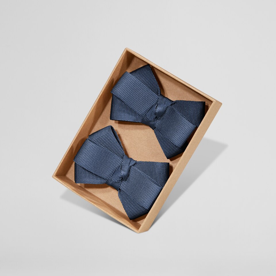 Dora Removable Bows in Denim Blue | Adorn Your VIVAIA Shoes