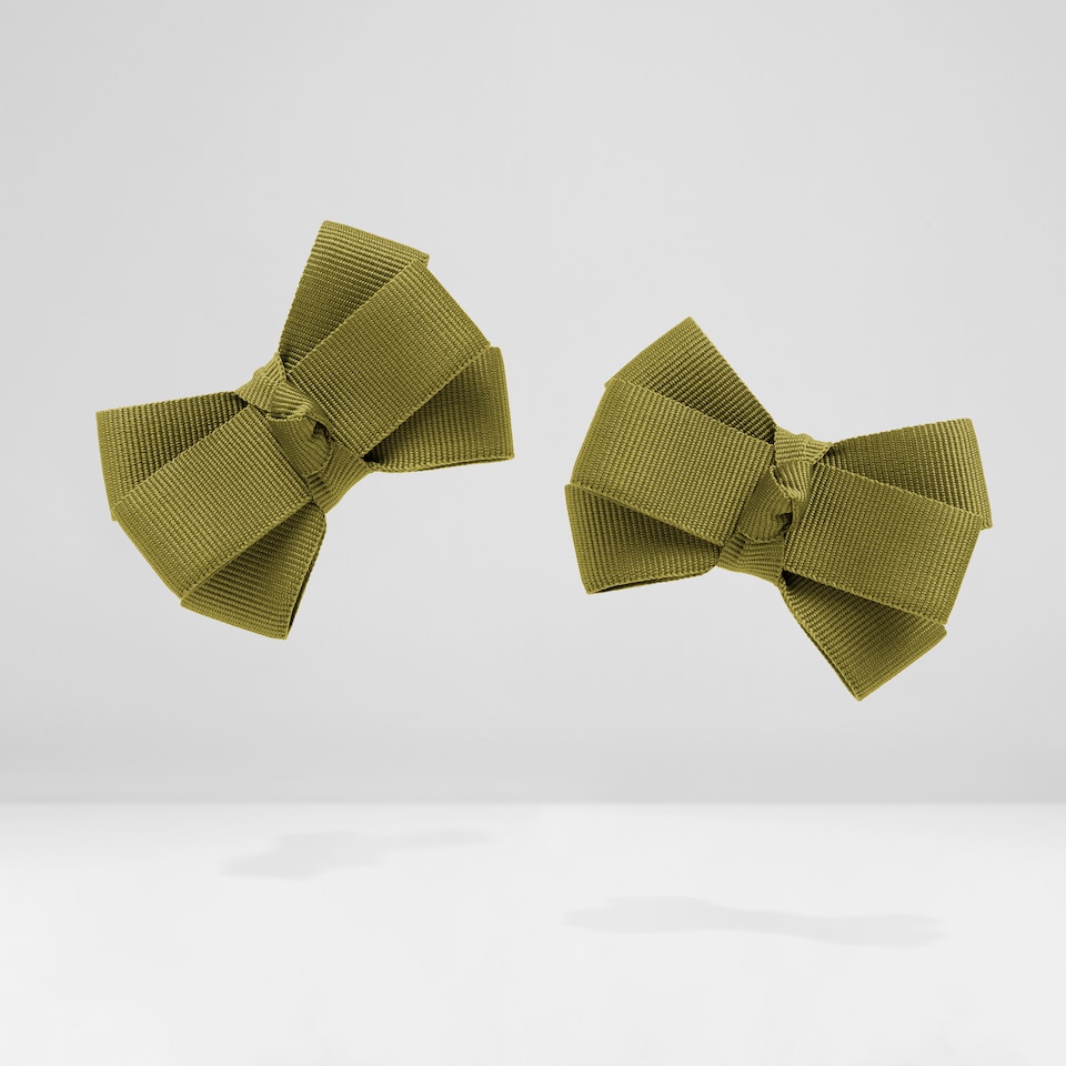 Dora Removable Bows in Olive Green | Adorn Your VIVAIA Shoes