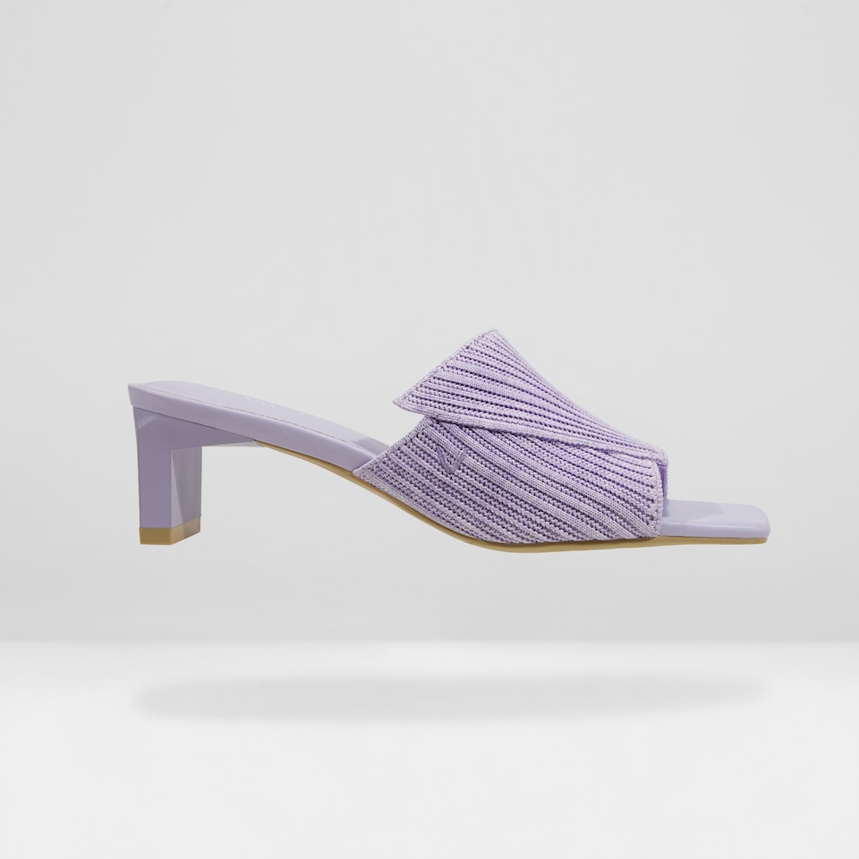 Jade Square-toe Heeled Sandals in Lavender | Women's Sustainable and Stylish Shoes | VIVAIA