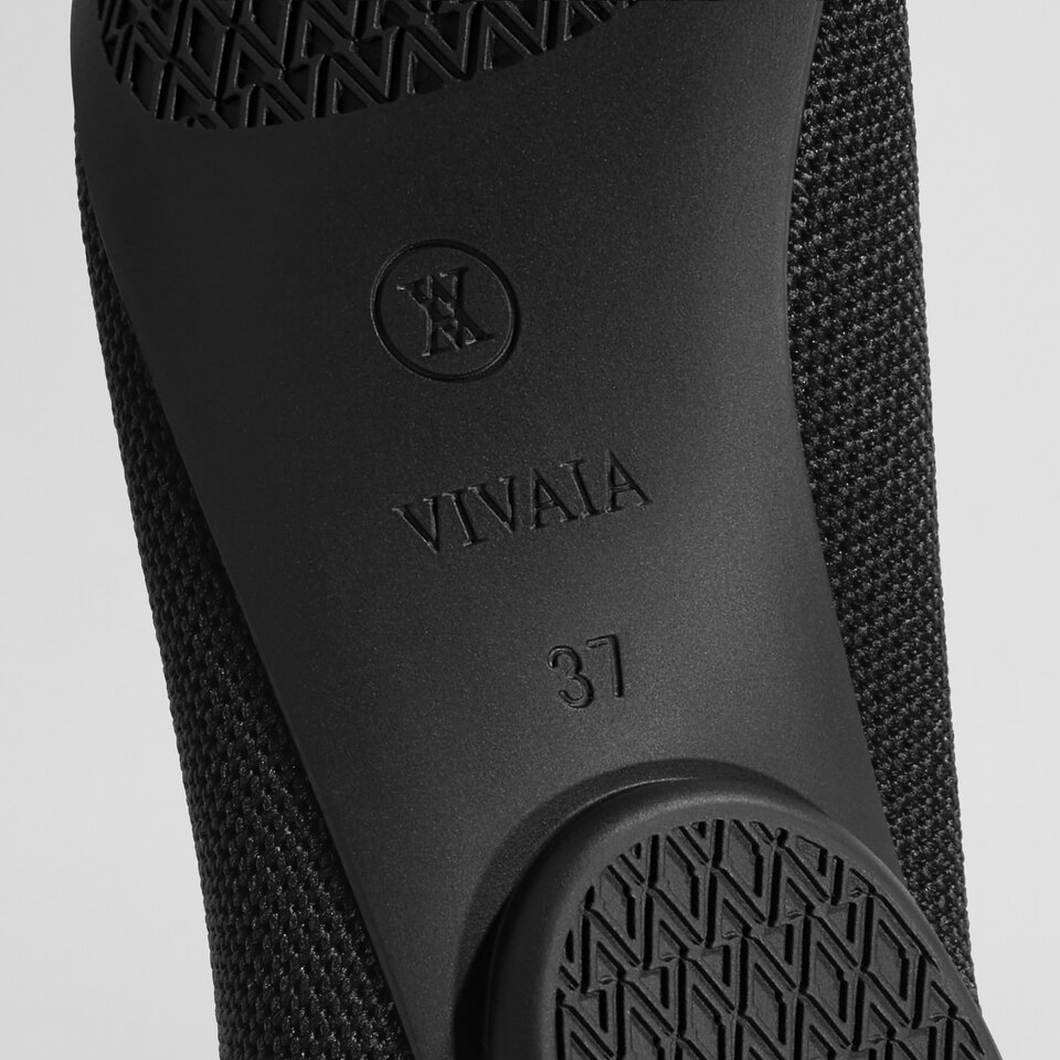 Tamia Beatrice Adjustable Ankle Wrap Round Toe Flats in Deep Ebony | Vivaia