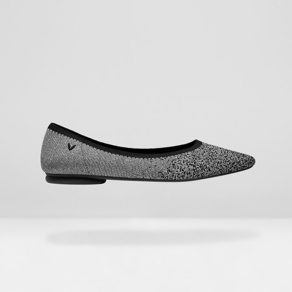 Tamia Bella Round-toe Flats in Rich Grey | Women's Sustainable, Washable and Stylish Shoes | VIVAIA