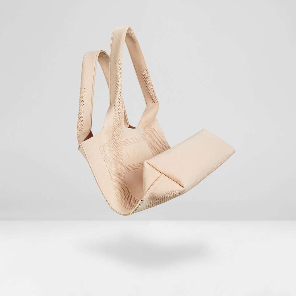 Zahara Sustainable Tote Bags in Pale Orange | VIVAIA