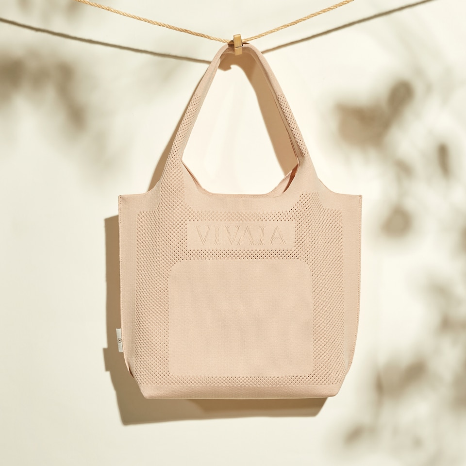 Zahara Sustainable Tote Bags in Pale Orange | VIVAIA