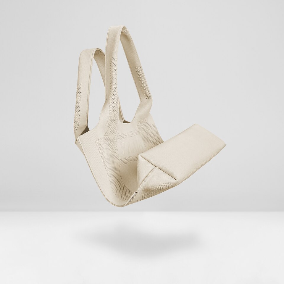 Zahara Sustainable Tote Bags With Inner bag-Pale Orange | VIVAIA
