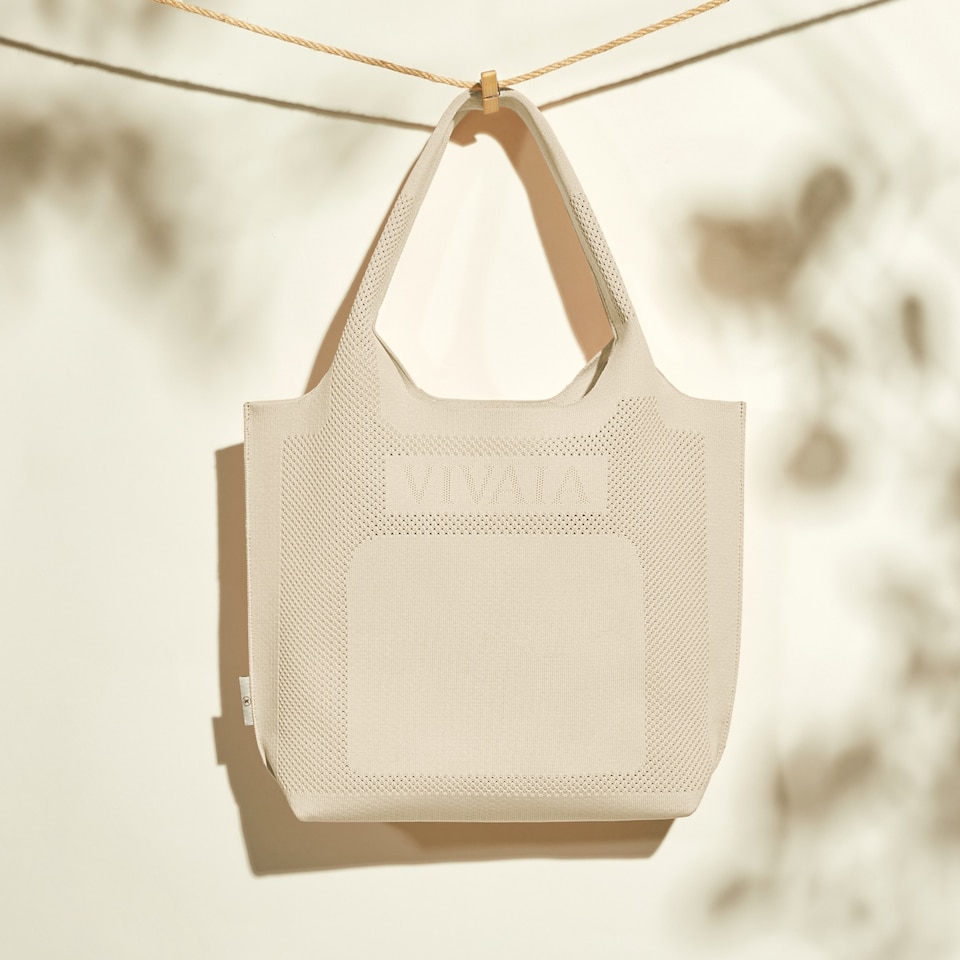 Zahara Sustainable Tote Bags With Inner bag-Pale Orange | VIVAIA