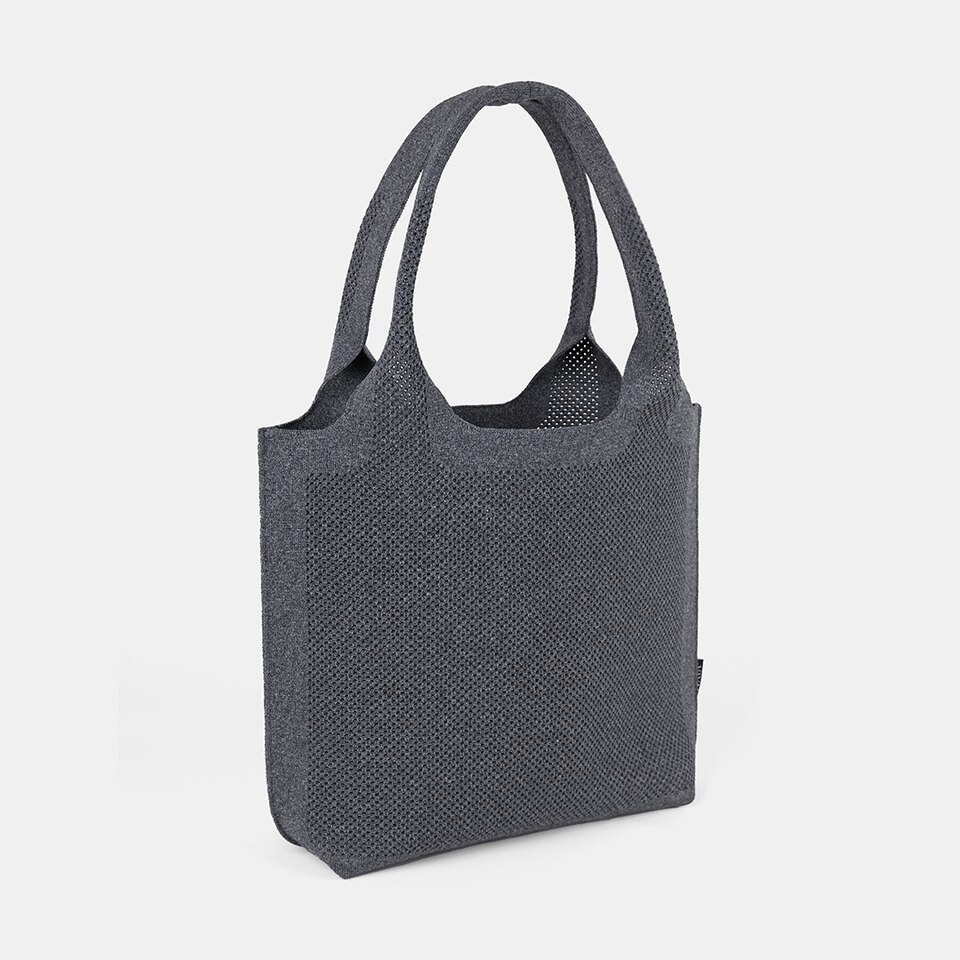 Zahara Sustainable Tote Bags With Inner bag-Rich Grey | VIVAIA