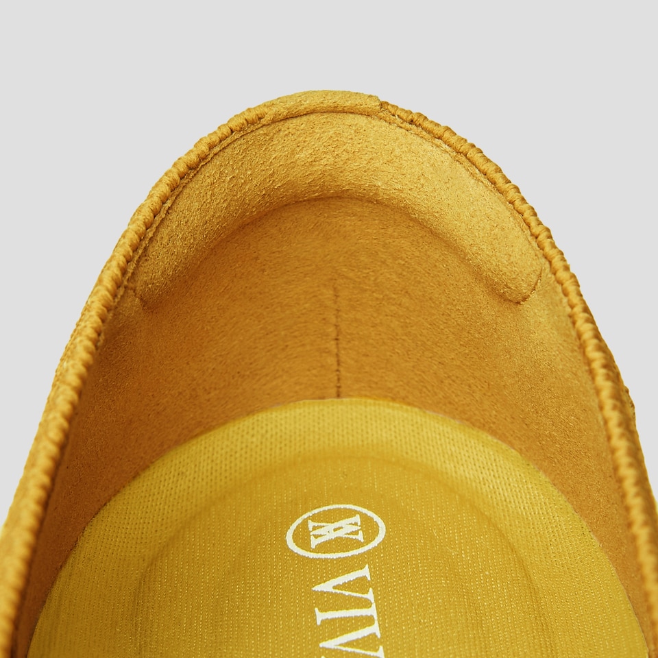 Aria5° Women Pointy Flats in (Ginger Yellow) - Sustainable & Washable Shoes | VIVAIA
