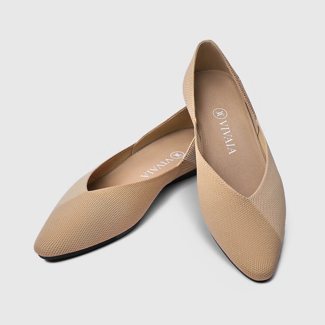 Women's Sustainable, Washable & Comfortable Pointed Flat Shoes VIVAIA.CO
