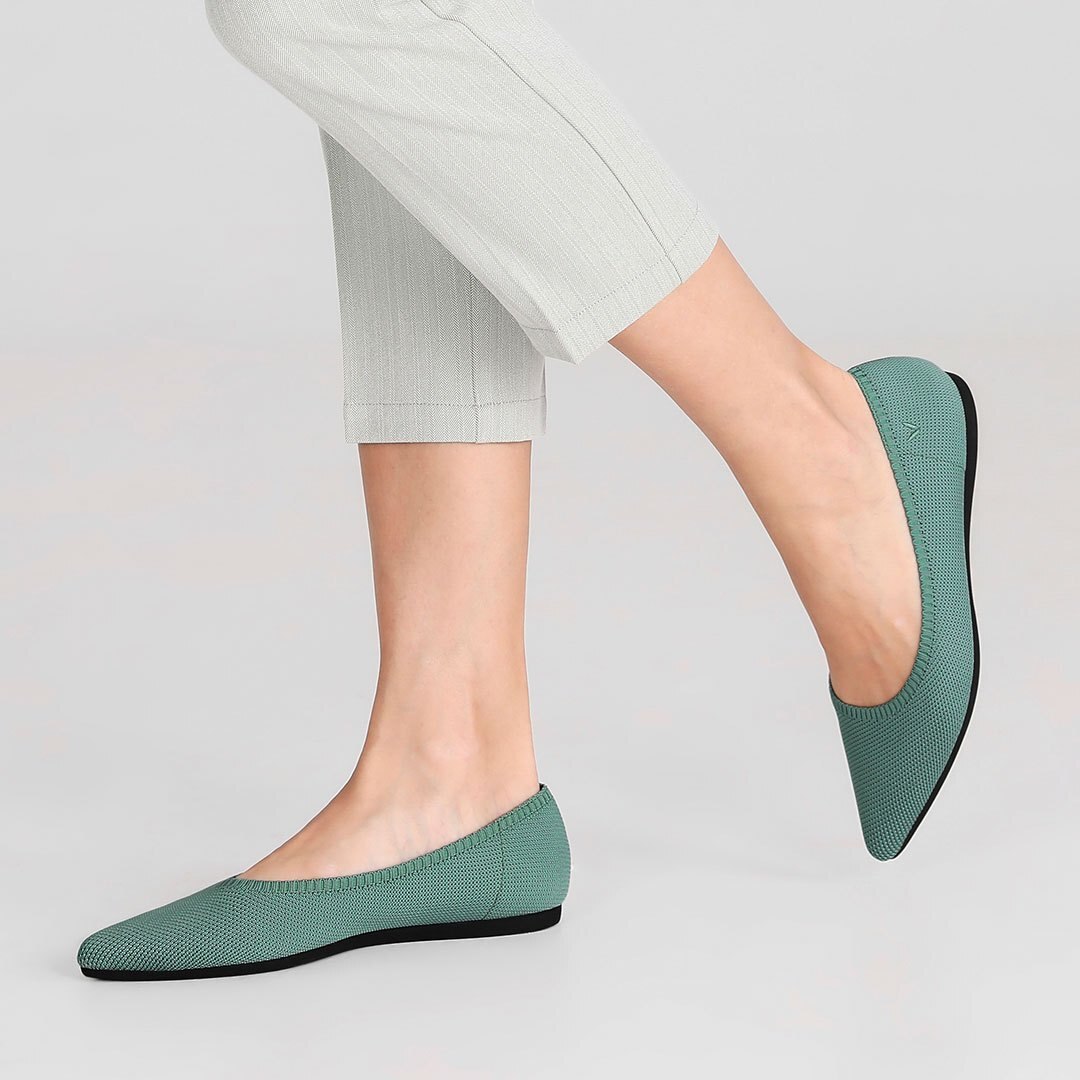 Women's Sustainable, Washable & Comfortable Pointed Flat Shoes VIVAIA.CO