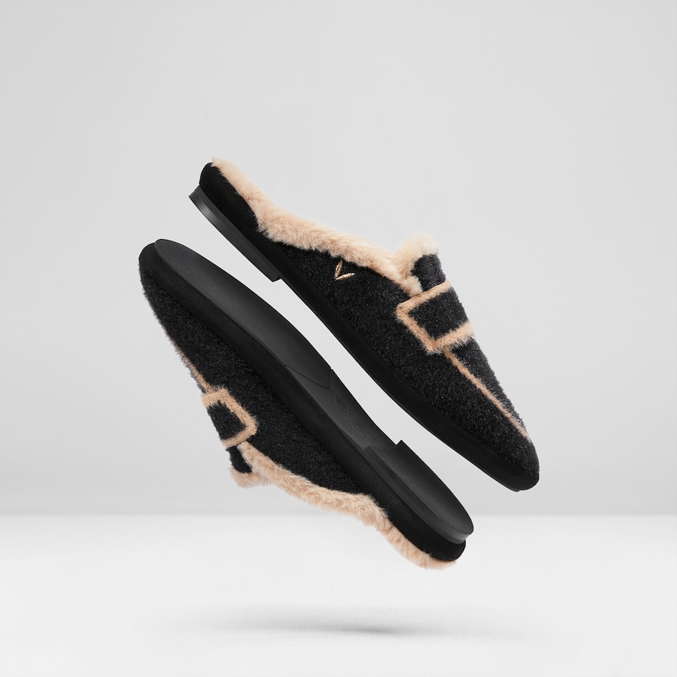 Renee Mules in Black | Women's Sustainable and Stylish Shoes | VIVAIA