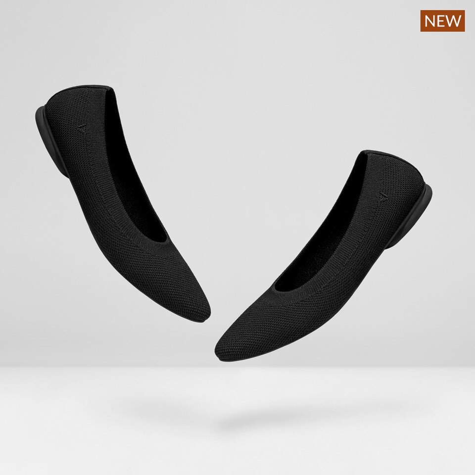 Aditi Women Ballet Flats Black Washable & Comfortable VIVAIA