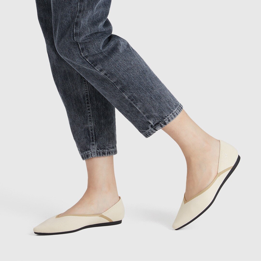 Women's Sustainable, Washable & Comfortable Pointed Flat Shoes VIVAIA.CO